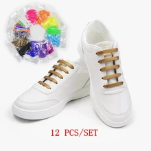 12pcs/lot Elastic Silicone Shoelace Practical Fashionable Men Women Sneaker Sports Lazy Hammer Type Shoe Laces No Tie Shoelaces 12pcs/lot Elastic Silicone Shoelace Practical Fashionable Men Women Sneaker Sports Lazy Hammer Type Shoe Laces No Tie Shoelaces