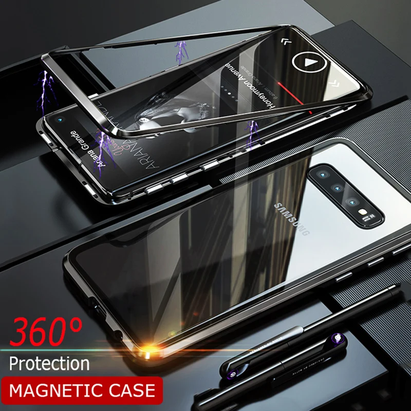 

Magnetic Adsorption Case for Galaxy A9 A7 J6 J4 Plus Phone Case for Samsung A50 A70 A40 A60 A30 A20 A10 M30 M20 M10 Luxury