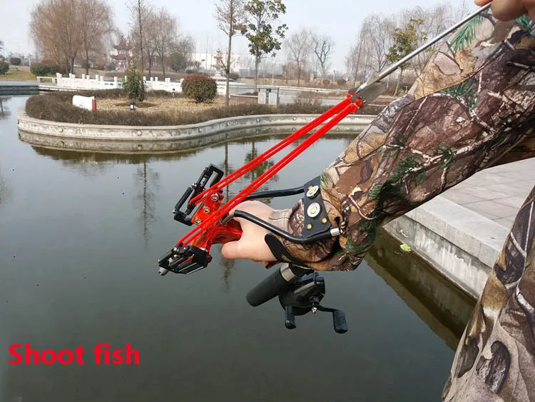 Laser estilingue vermelho caça arco catapulta pesca