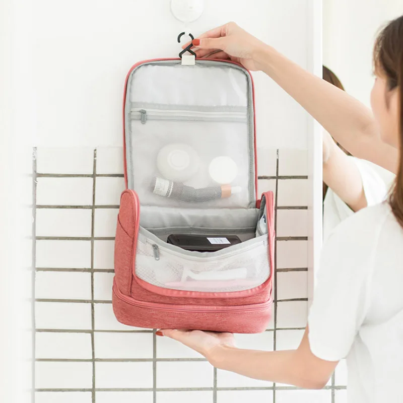 SALE  Waterproof Hanging Toiletry Wash Cosmetic Bag Makeup Storage Case Organizer Vanity Beautician Make 