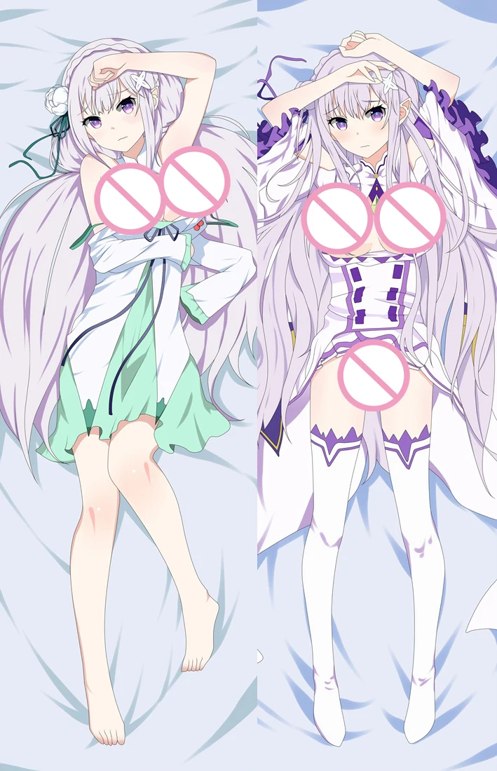 Аниме Re Zero kara Hajimeru Isekai Seikatsu персонажи сексуальная девушка Эмилия дакимакура