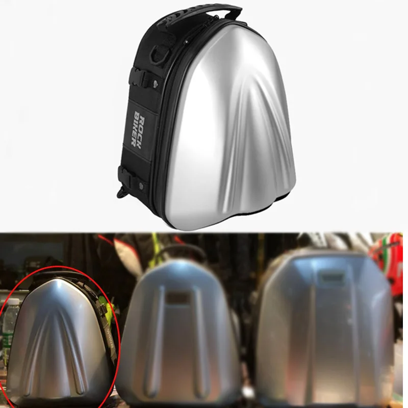 

ROCK BIKER Motorcycle Bag Backpack Helmet Shell Carbon Fiber Waterproof Motorcycle Trunk Men Moto Bag Luggage Tank Bags Sacoche