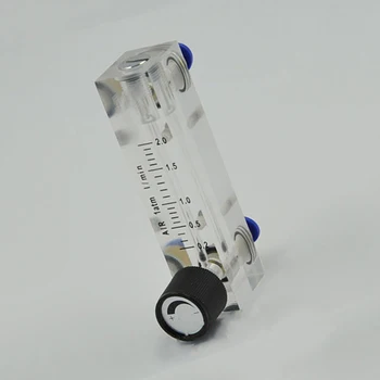 

0.25-2.5L/min PMMA Panel Type Gas Float Flowmeter Air Flow Meter Rotameter With Control Valve Fit 6mm OD Hose Tube