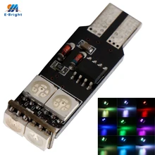 YM E-Bright 50 шт./лот T10 194 168 5050 6SMD 14 узоров 7 цветов стробоскоп светодиодный светильник внешнее освещение для двери автомобиля светильник