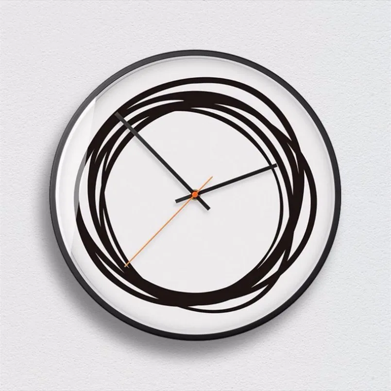 Новые 3D настенные часы в минималистическом стиле, скандинавские настенные часы, современный дизайн, искусство, бесшумное движение, гладкие настенные часы, большой размер, домашний декор - Цвет: As the pictures