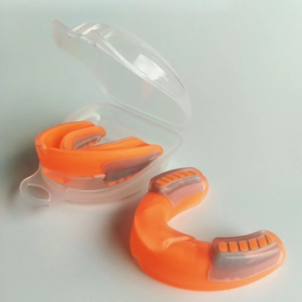 Protector bucal baloncesto Rugby boca dientes proteger doble boxeo MMA Sanda boca apoyos Gum Shield Gear seguridad nominal