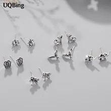 Хорошее качество ювелирные изделия Ретро 925 стерлингового серебра животные серьги гвоздики ювелирные изделия Pendientes Brincos модные ювелирные изделия