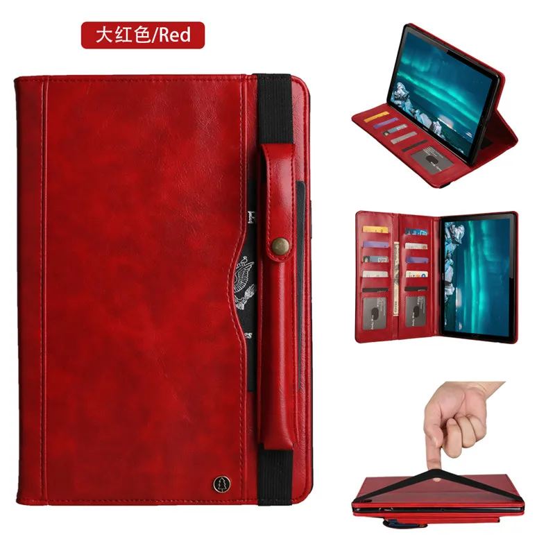 Роскошный полиуретановый чехол-подставка для huawei Mediapad M6 10,8 2019 PRO VRD-L09 Тонкий Умный Магнитный чехол для huawei M6 10,8 Чехол + пленка для экрана