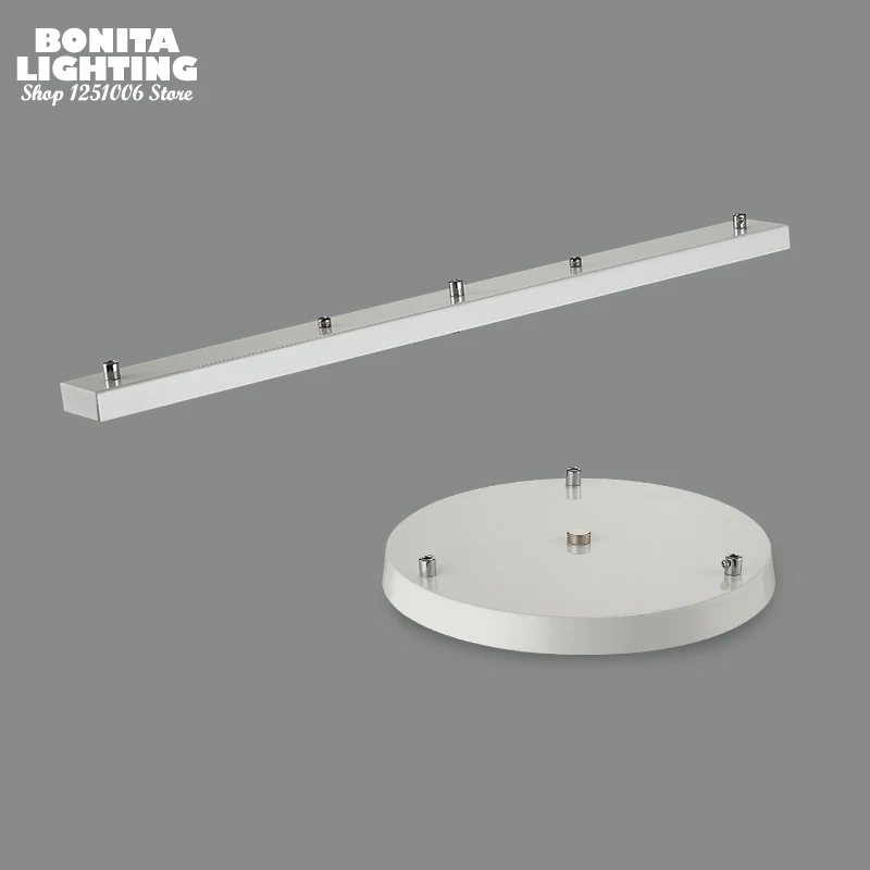 Preise Decke Tablett Decke Platte Decken Basis hängen up 3 lampen lange tray runde tablett hängen zubehör für anhänger lampe