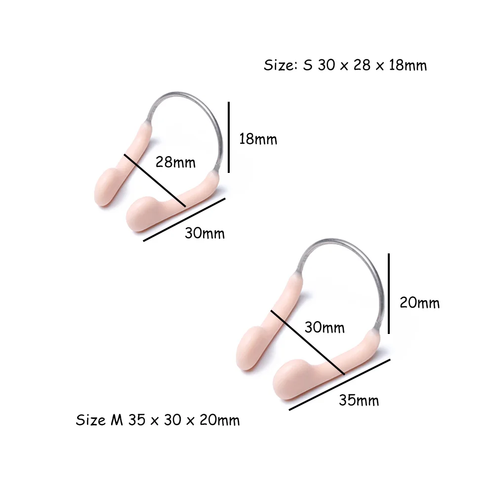Durable No-skid Soft Silicone Skin Color Nose Clip Adjustable Steel Wire Nose Clips Swimming equipment Water Sports Accessory 6