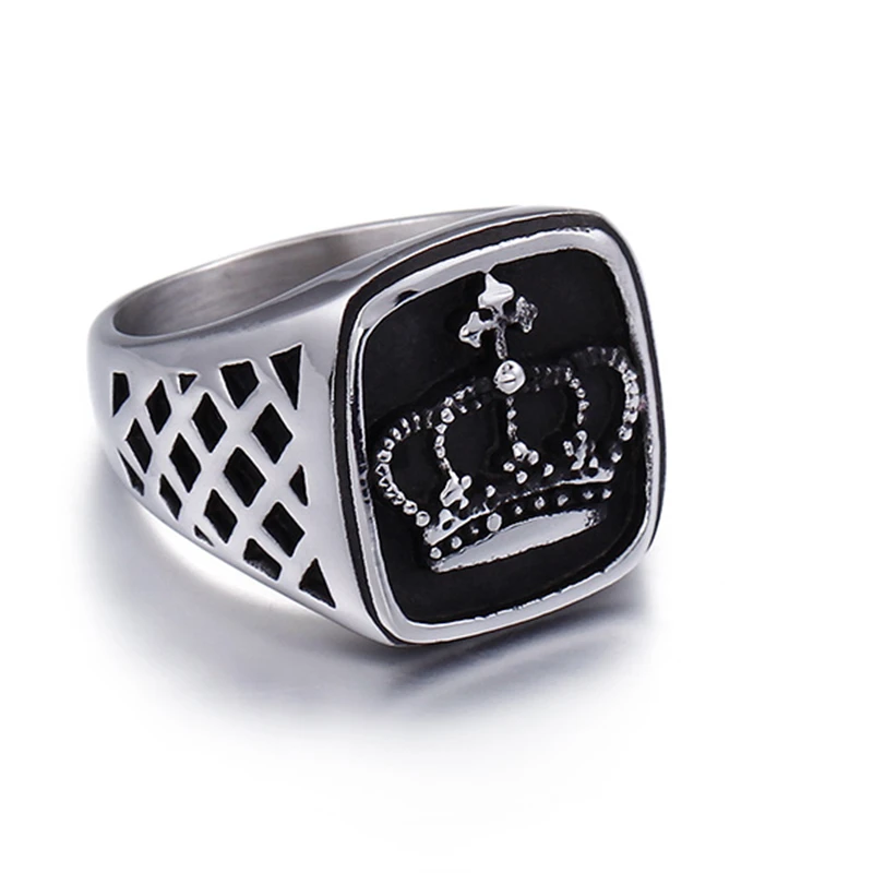 Imperial Crown Ring For Men Classic Stainless Steel Male Ring Quality Titanium Wedding Ring Alx Unishirt24H