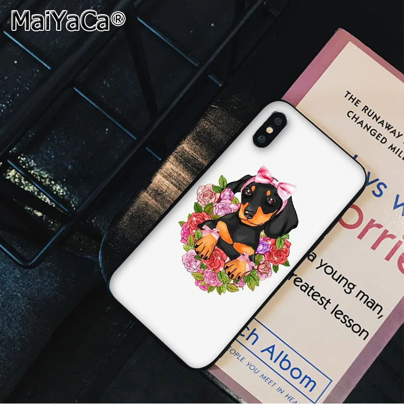 Dachshund Doxie Flower Dog Puppy
