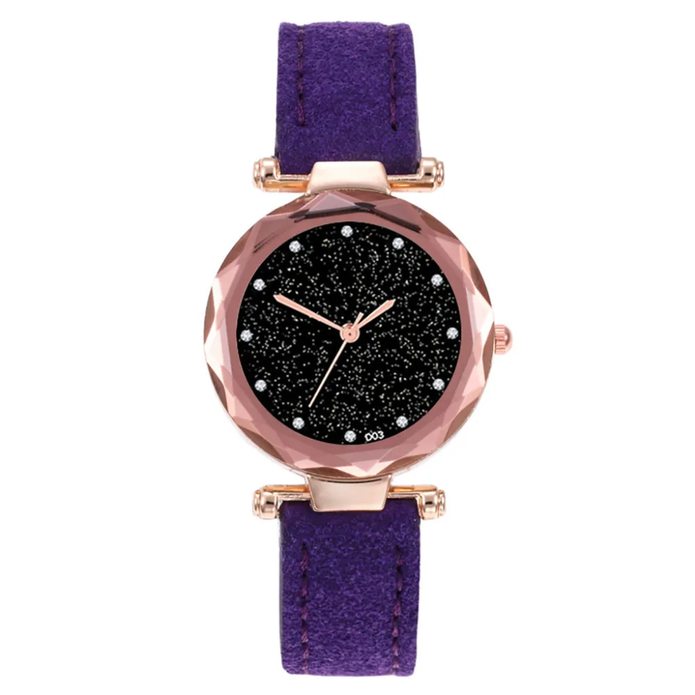 Vansvar Fashion Women Clock Casual Quartz Leather Band Starry Sky Dazzling Diamond convex Analog Wrist Watch For 2018 Ladies Vansvar Fashion Women Clock Casual Quartz Leather Band Starry Sky Dazzling Diamond convex Analog Wrist Watch For 2018 Ladies