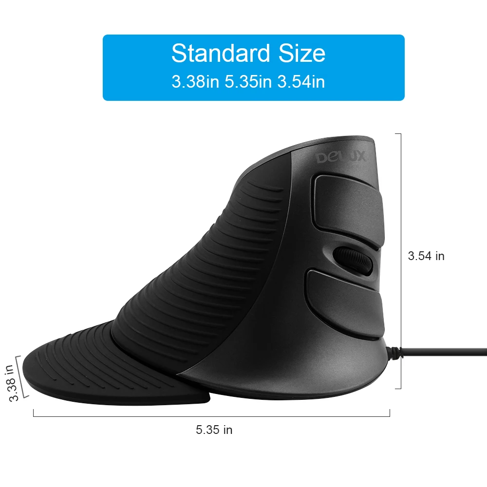 Delux M618 Wireless Mouse 2.4g Ergonomic Vertical Mouse 1600 DPI Wireless Gaming Mice Computer USB Optical Mause for PC Laptop Delux M618 Wireless Mouse 2.4g Ergonomic Vertical Mouse 1600 DPI Wireless Gaming Mice Computer USB Optical Mause for PC Laptop
