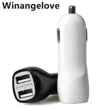 Winangelove 500 шт./лот Белый Черный 2.1A+ 1A двойные usb-порты Мощность адаптер зарядное устройство для автомобиля для iphone 5 6 7 для samsung s3 s4 s6 s7