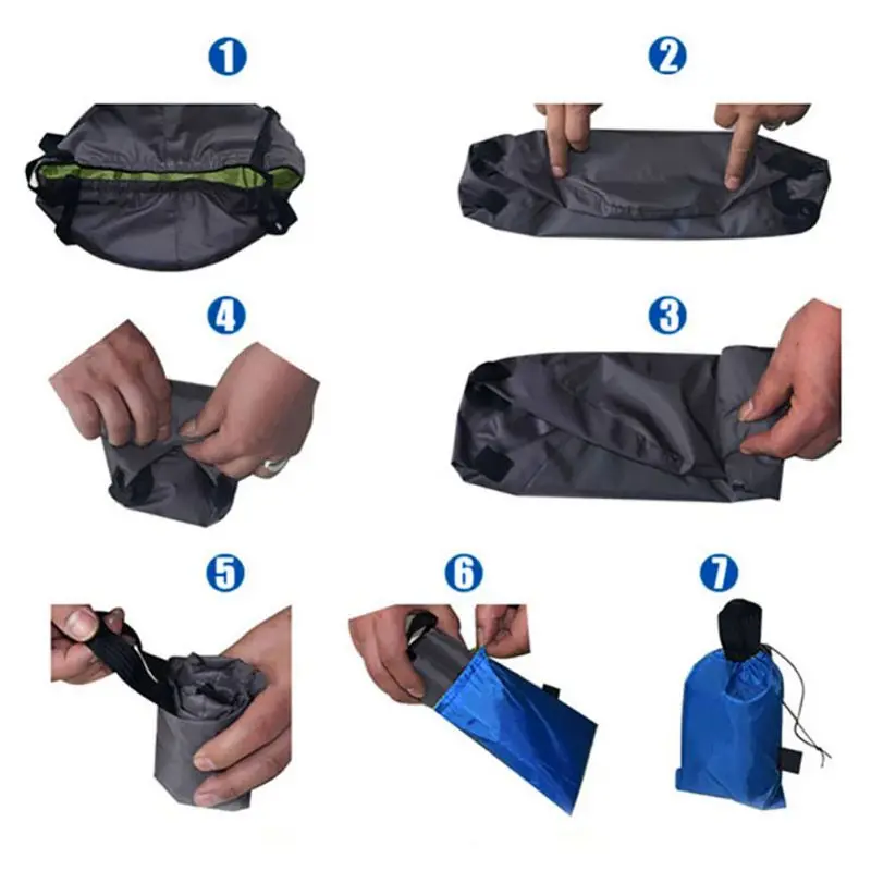 Nuevo Ultra-Luz Portátil 7-8.5L río Trekking bolsas plegable de supervivencia al aire libre Camping Cuenca Camping supervivencia equipo Kit de viaje