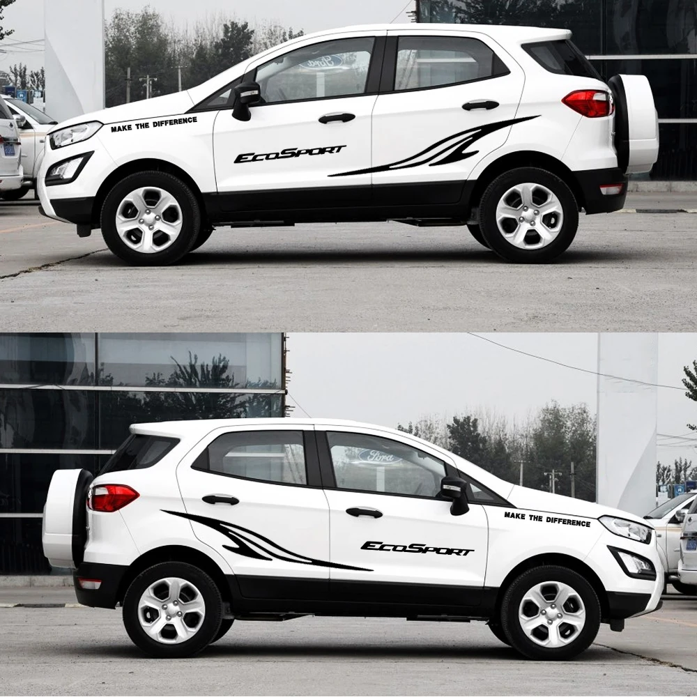 Логотип автомобиля наклейка для Ford EcoSport автомобиля боковой корпус наклейка для хэтчбек седан внедорожник наклейки DIY украшения автомобиля