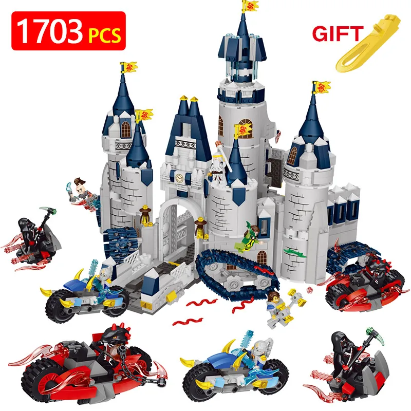 

Creators Building Blocks Dragon Knight Set Compatible LegoINGLYS harry potte Castle Magic Architecture Toys For Children