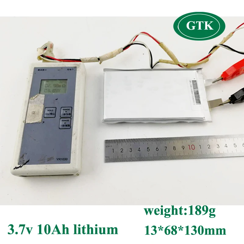 1pcs 3.7v 10Ah Lithium 10000mAh 3.7v 10ah cell 1265130 polymer for diy battery pack electric bike batteries power tool bank toys (2)
