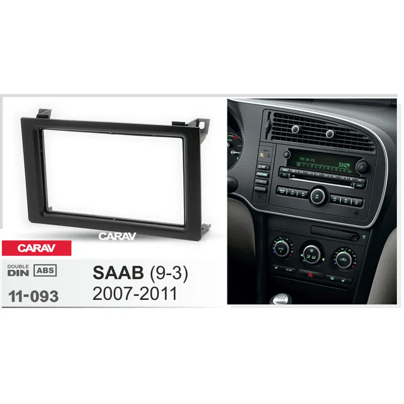 

CARAV 11-093 Top Quality Radio Fascia for SAAB 9-3 2007+ Stereo Fascia Dash CD Trim Installation Kit