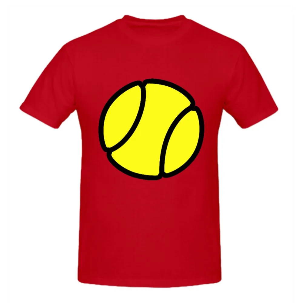 RTTMALL 100 Cotton yellow tennis Ball Casual Mens T shirts Cheap O