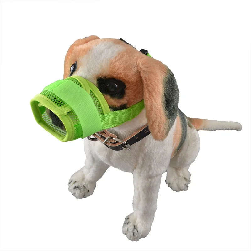 Dog Muzzle For Pet Dog Mask Mesh Mouth Muzzle Prevent Bark Bite Mesh Nylon Safety Supply for Medium Pet Stop Chew 30