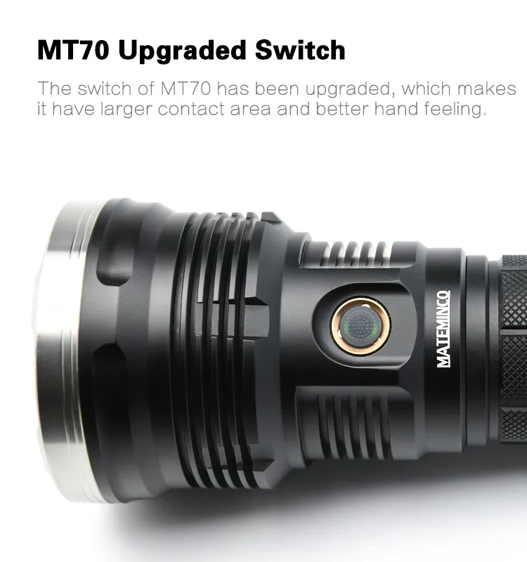 Новый светодиодный фонарик Mateminco MT70 CREE XHP70.2 макс. 6000 лм ручной светильник дальний