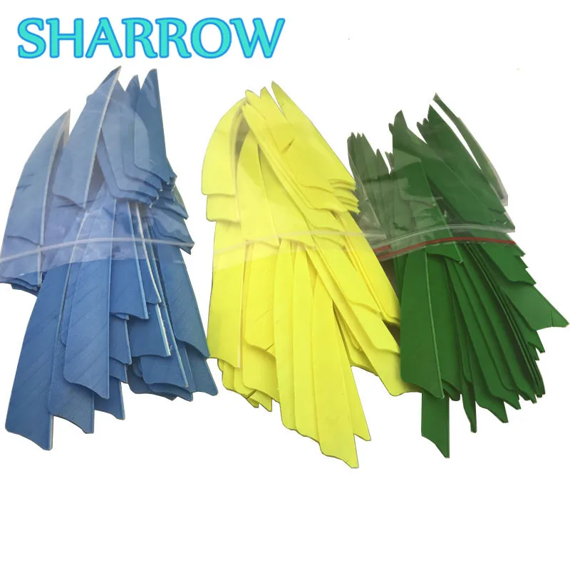 

100pcs 4" Handcraft Fletching Feathers High Quitity DIY Arrow Tools Feather Solid Color Outdoor Shooting Archery Accessories