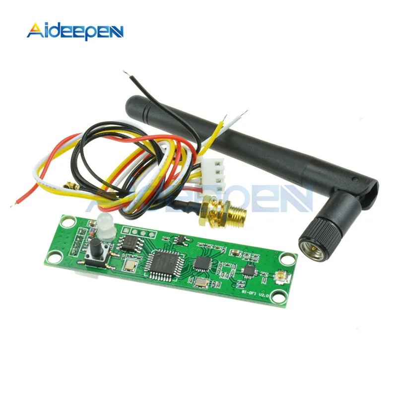 

DC 5V 2.4GHz Wireless DMX 512 Transmitter&Receiver PCB Module Board With Antenna LED Controller Wireless Wifi Receiver
