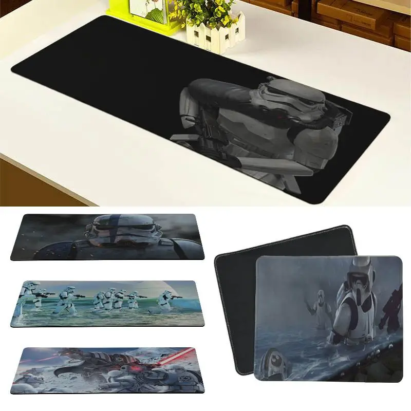 

MaiYaCa New Design Darth Vader Stormtroopers Silicone Pad to Mouse Game Locking Edge Mousepad Mat Keyboard Mat Table Pad
