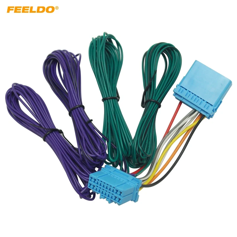 Feeldo 1set Car Radio Wire Harness Adapter For Honda 1998