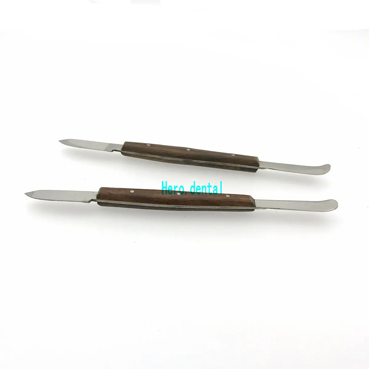 2pcs Dental Lab Impression Material Plaster Spatula Wax Knife Blade Cutterin Teeth Whitening