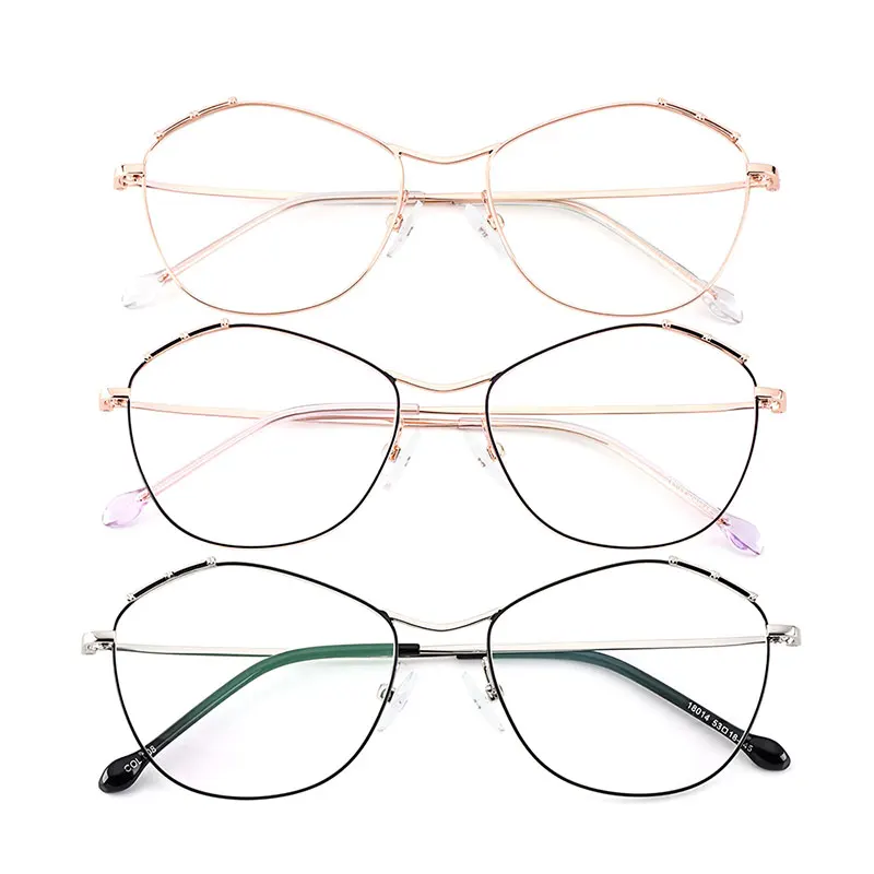 Gmei Optical Urltra-Light Titanium Alloy Oval Women Full Rim Glasses Frames For Myopia Reading Prescription Eyeglasses M18014