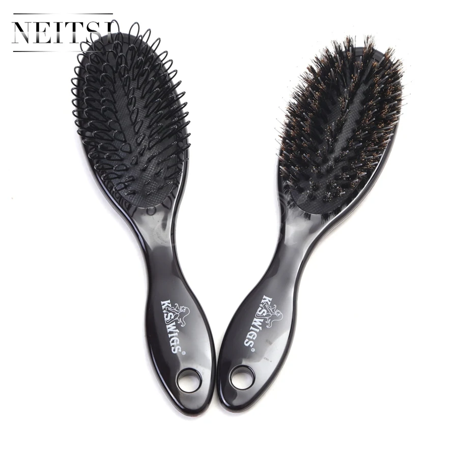 Neitsi Professional 1PC Boar Bristle Hair Brush & 1PC Plastic Hair