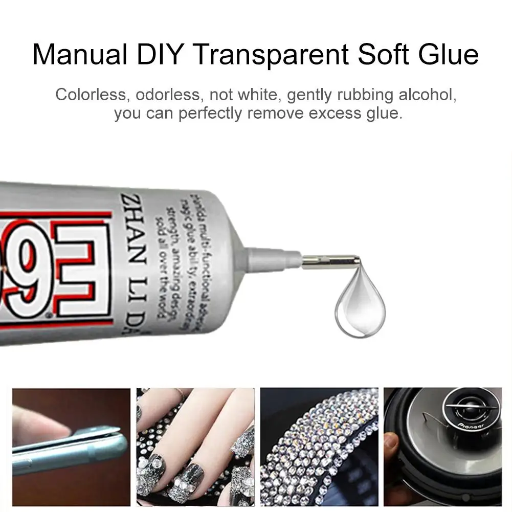 

110ml E-6000 Universal Glue Adhesive Repairing Plastic Bonding Metal Super Glues Manual DIY Transparent Soft Glue Waterproof
