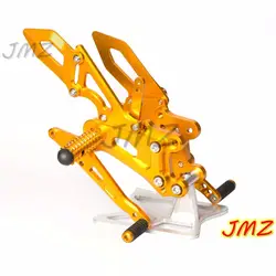 ЧПУ Регулируемые задние набор Rearsets для Honda CBR600RR 2007 2008 2009 2010 2011 2012 2013 2014 2015 2016 и CBR1000RR 2004-2007