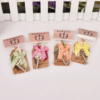 

1pcs 16749 Korea stationery wholesale bow lace key bookmark