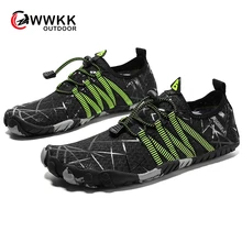 WWKK/ г. Летняя женская обувь мужские кроссовки для улицы, Пешие прогулки, плавание, рыбалка, пляжная обувь без шнуровки Женская водонепроницаемая обувь