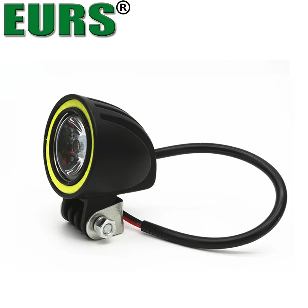 EURS светодиодный светильник на голову для автомобиля s 1000lm, светодиодный фонарь на голову для мотоцикла, противотуманная лампа в виде ангельских глаз, автомобильный купольный светильник, стильный DC12-30V для автомобиля