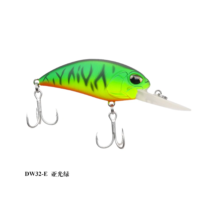 Trulinoya сумашедшая Рыбалка приманки 60mm 16g тяжелый Crankbait вода глубина жесткая искусственная приманка наживка Тройной крюк воблер - Цвет: E