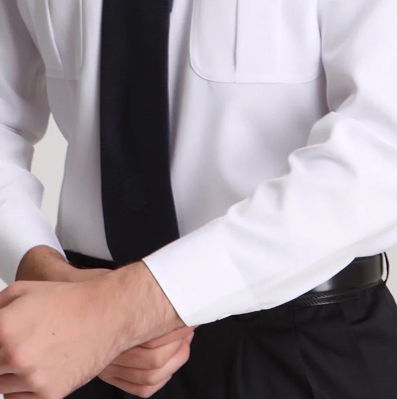 Hotel Doormen Staff Work Wear Mens Long Sleeve White Security Uniform UK Male Stylish Work Uniforms Shirt as Gifts Free Shipping