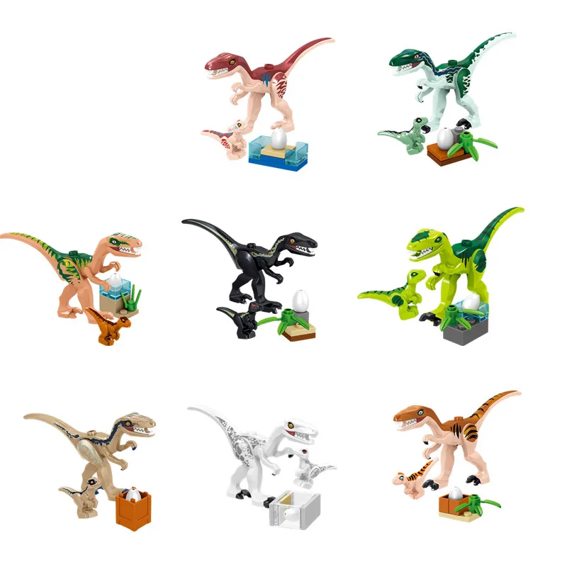 

Jurassicc park 144pcs 39154 Building Block bricks Dinosaur pterosaur Indomirus T-Rex Triceratops Brick baby toys children gift
