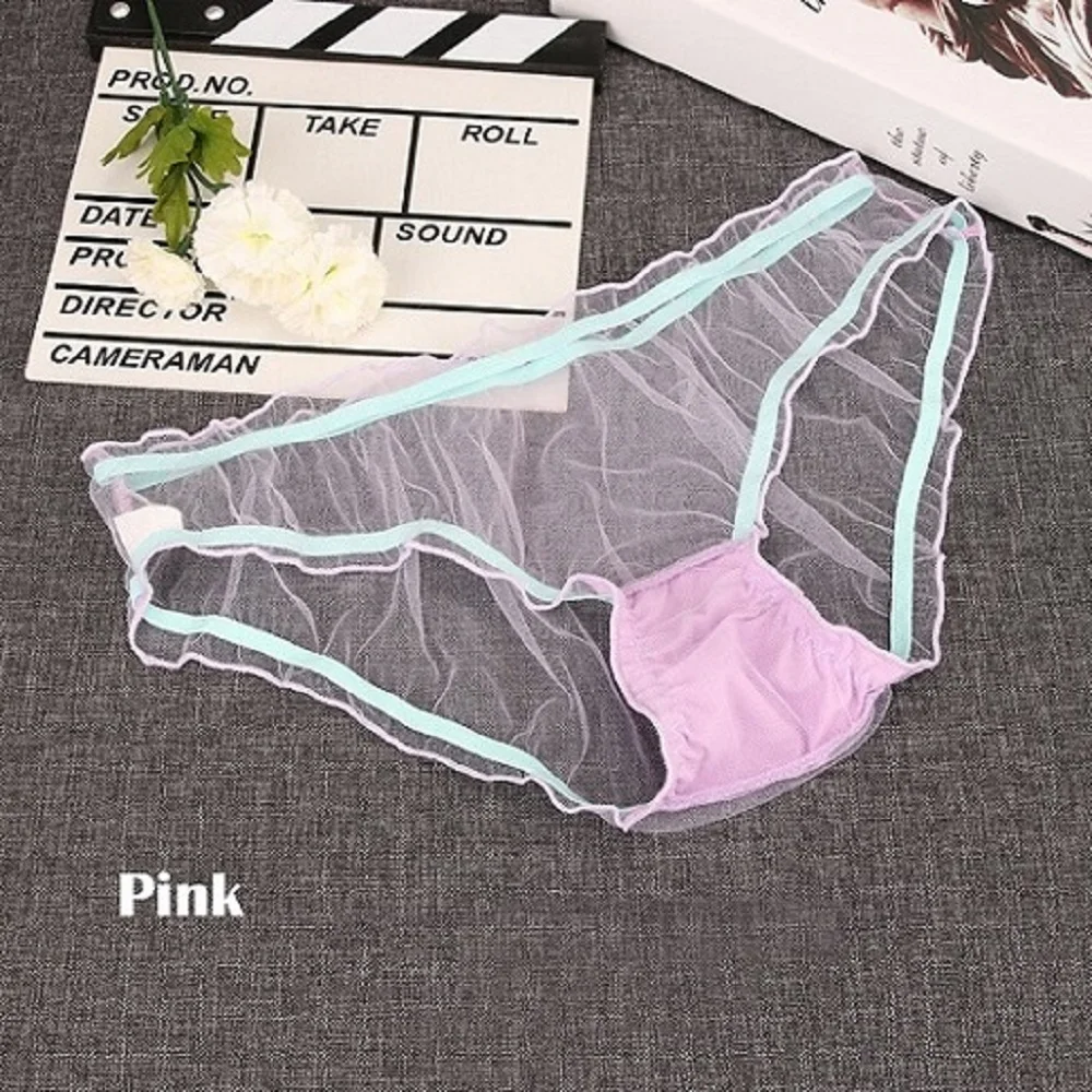 1 PC Women Panties Ultra thin Mesh Seamless Transparent Sexy Soft
