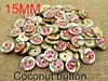 60PCS 15MM COCONUT BUTTONS decoration  button round jewelry   charms sewing clothes boots coat accessory ccb-071k ► Photo 3/6