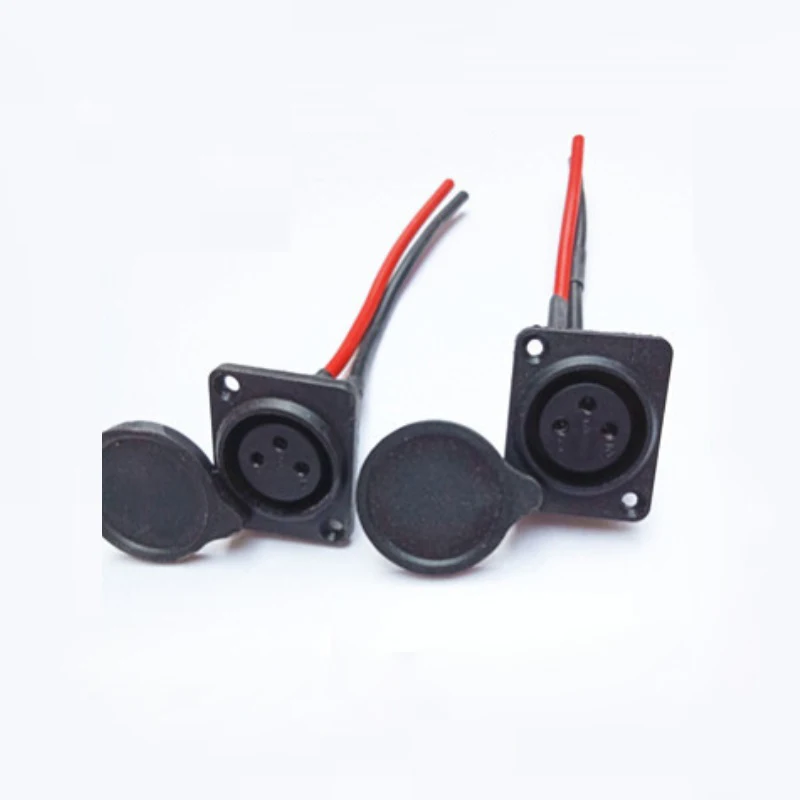 10 шт. 3 контактный гнездовой разъем XLR водонепроницаемый пылезащитный Разъем