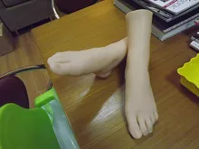 Top Quality Foot Fetish Toys,Solid Silicone Feet Sex Toy,Adult Toys for Man,Lifelike Skin Ballet Girl Fake Feet