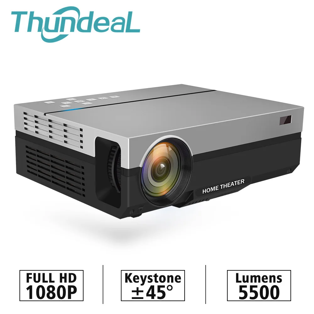 ThundeaL كامل HD العارض T26K الأصلية 1080 P 5500 لومينز فيديو LED LCD المنزل مسرح سينما HDMI VGA USB التلفزيون 3D t26L T26 متعاطي المخدرات