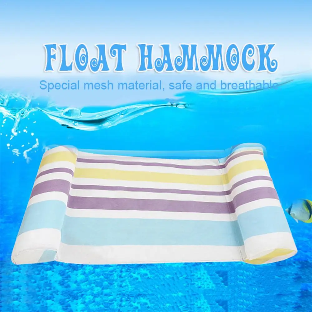 

Summer Outdoor Foldable Water Hammock Single People Increase Inflatable Air Mattress Beach Lounger Floating Sleeping