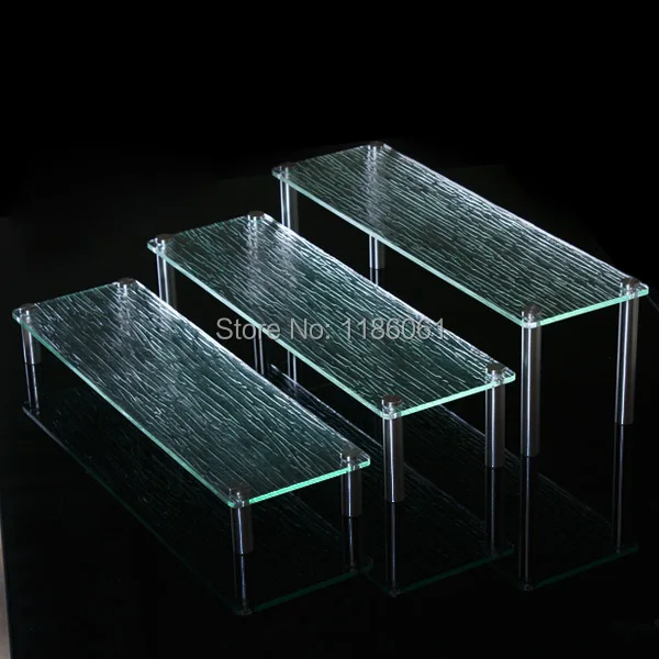 Three Tier Acrylic Wedding Cake Plastic Stainless Buffet Cupcake Party Stand for Bread Shelf Holder Display Bolo Prateleira