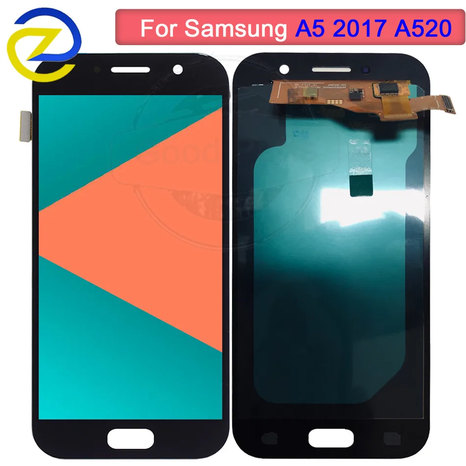

AMOLED For Samsung Galaxy A5 2017 LCD A520F SM-A520F Display Digitizer Touch Screen Assembly For samsung a5 2017 A520 lcd